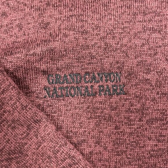 Columbia Quarter Zip Mens XL Fleece Grand Canyon National Park Sweatshirt Jacket - Picture 3 of 10